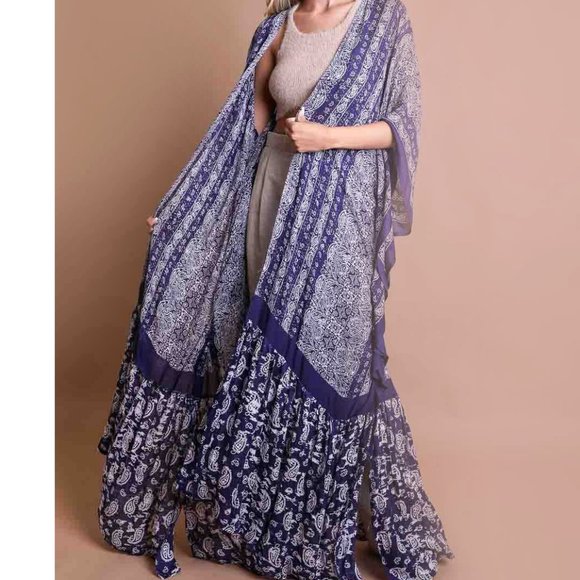 Tattered Magnolia Other - Boho Gypsy Kimono Duster Lounge Robe Jacket Beach Cover